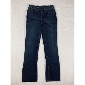 Lauren‎ Jeans Co. Premium Womens Jeans Mid Rise Blue Denim Size 4